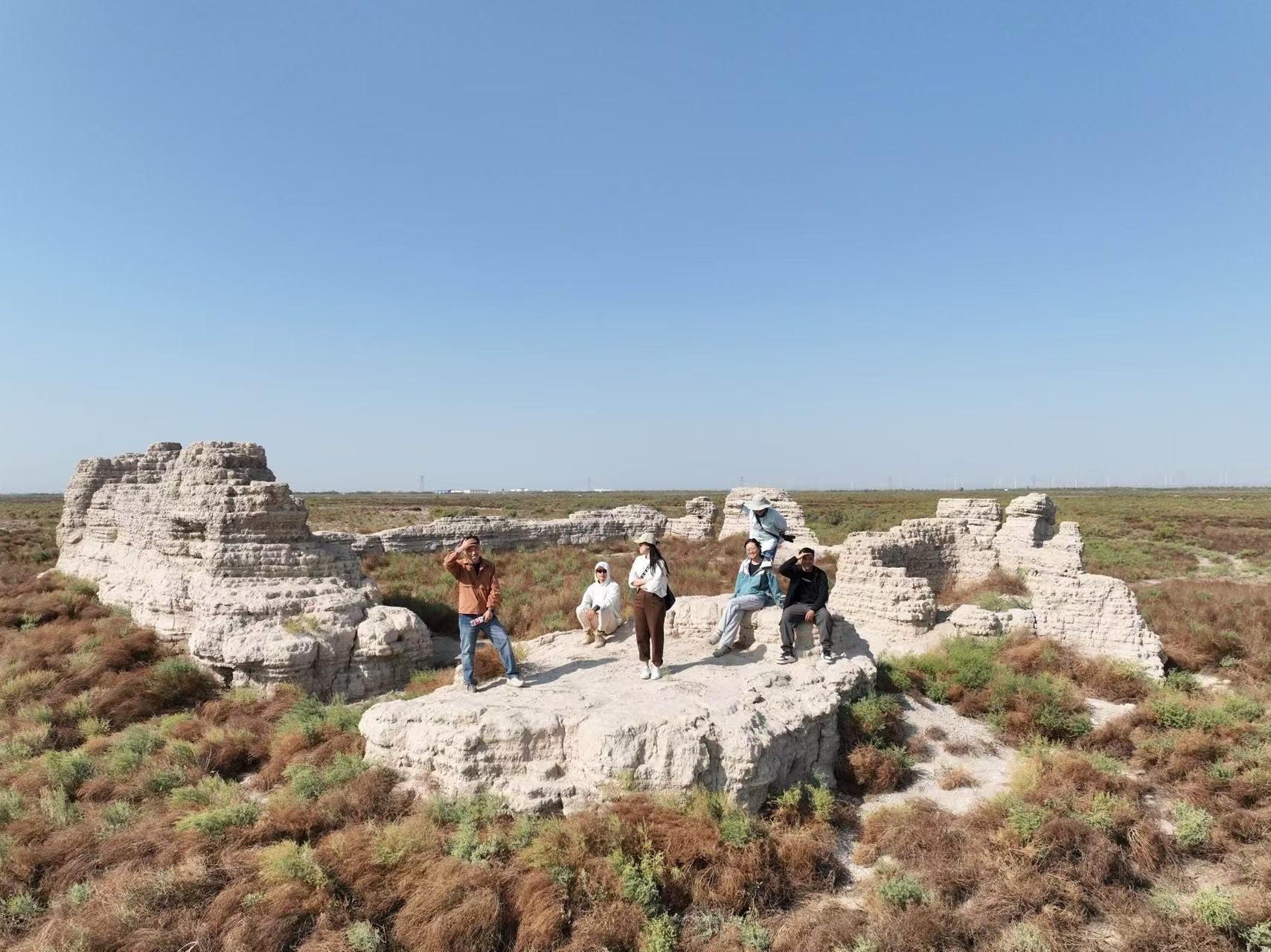 Fig. 4. Archaeological survey in north-western China