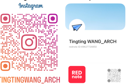 QR codes for TingTing's social media