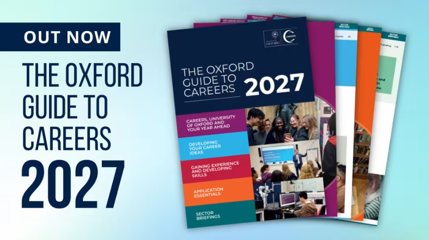 Image shows the front cover of the 2027 careers guide brochure