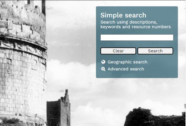 Screenshot from the HEIR database home page