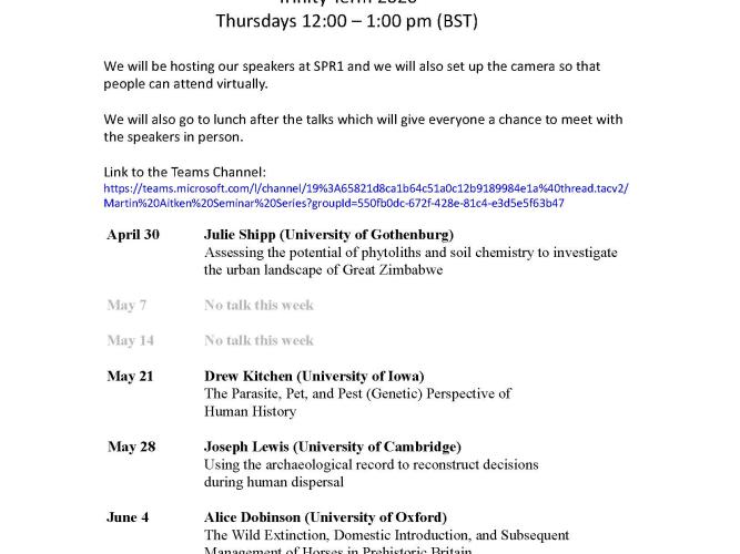 rlaha martin aitken seminar trinity 2026