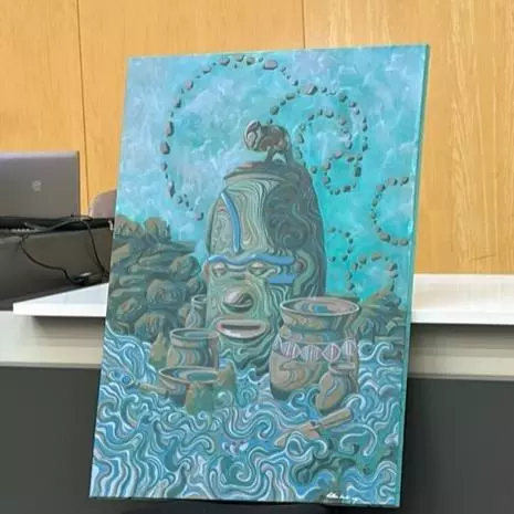 Official ASAPA artwork featuring one of the Lydenburg masks