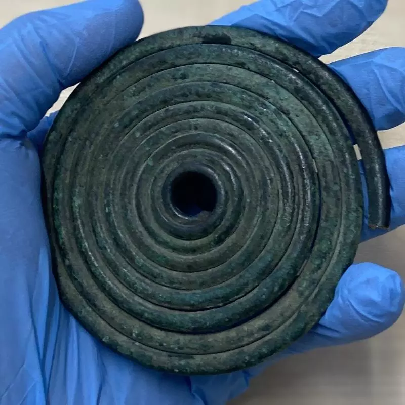 Image of a Macedonian Bronze Age Spectacle Brooch