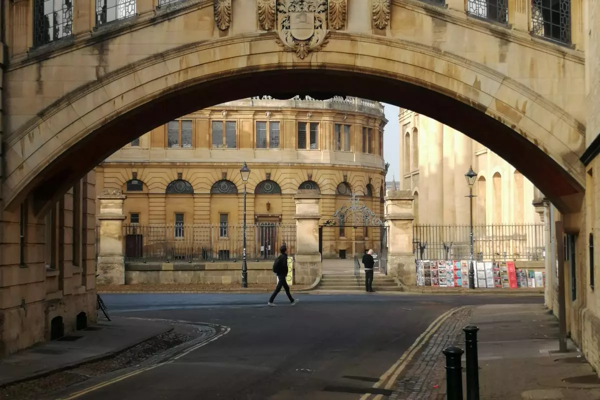 Photo of the Bridge of Sighs at Hertford College