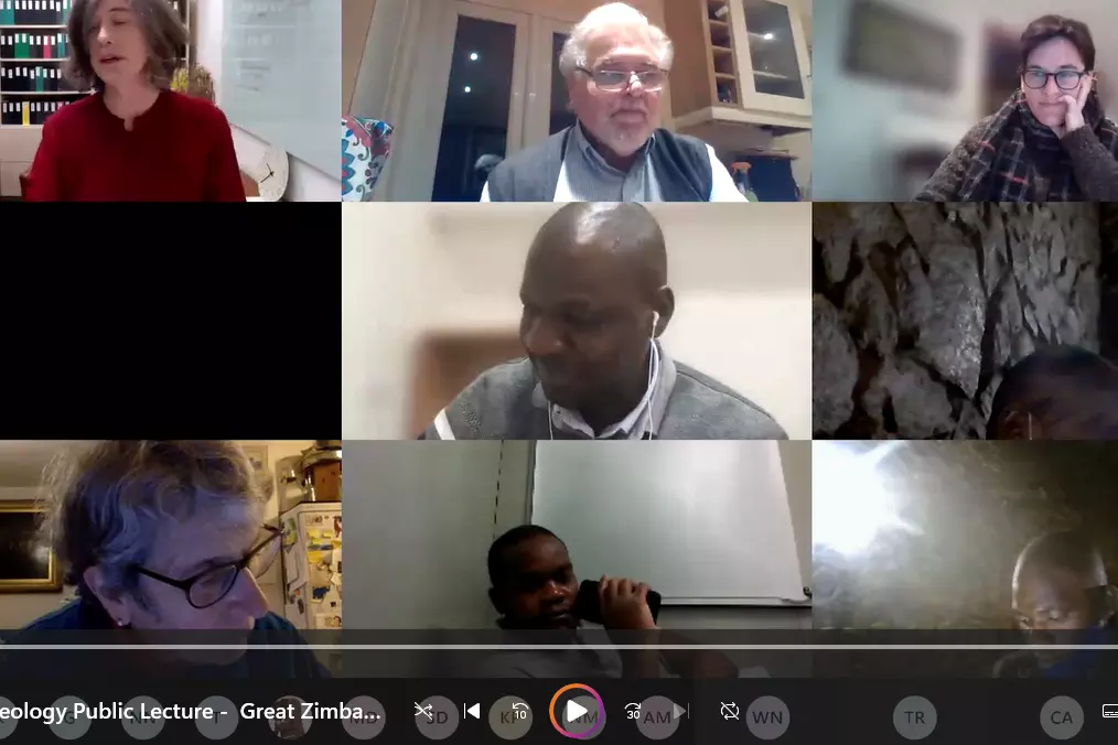 Screenshot from YouTube of one of our public lectures 